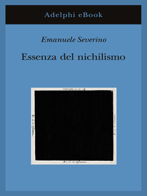 cover image of Essenza del nichilismo